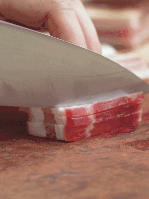 金字淡咸肉切絲。