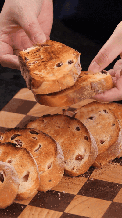 歐包切片，復(fù)烤烤脆